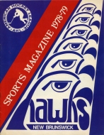 New Brunswick Hawks 1978-79 program cover