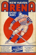 New Haven Eagles 1936-37 program cover