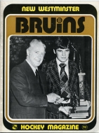 New Westminster Bruins 1973-74 program cover