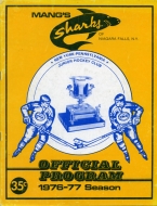 Niagara Falls Sharks 1976-77 program cover