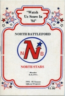 Battlefords North Stars 1984-85 program cover