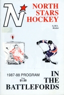 Battlefords North Stars 1987-88 program cover