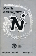 Battlefords North Stars 1990-91 program cover