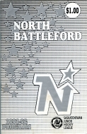 Battlefords North Stars 1991-92 program cover
