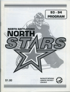 Battlefords North Stars 1993-94 program cover