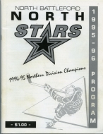 Battlefords North Stars 1995-96 program cover