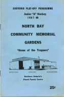 North Bay Trappers 1967-68 program cover