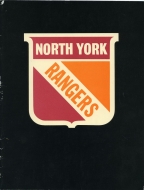 North York Rangers 1982-83 program cover