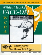 Northern Michigan University 1993-94 program cover