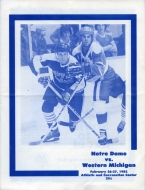Notre Dame 1981-82 program cover
