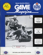Nova Scotia Oilers 1985-86 program cover