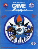 Nova Scotia Oilers 1986-87 program cover