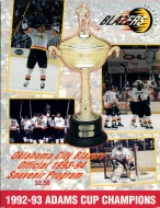 Oklahoma City Blazers 1993-94 program cover