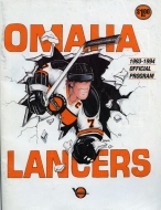 Omaha Lancers 1993-94 program cover