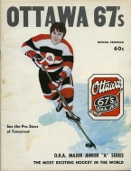Ottawa 67's 1974-75 program cover
