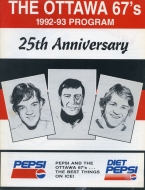 Ottawa 67's 1992-93 program cover
