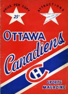 Ottawa Jr. Canadiens 1956-57 program cover