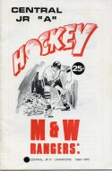 Ottawa M and W Rangers 1970-71 program cover