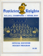 Penticton Knights 1981-82 program cover