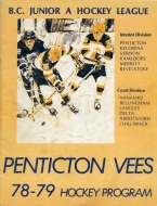 Penticton Vees 1978-79 program cover