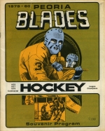 Peoria Blades 1979-80 program cover