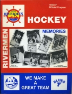 Peoria Rivermen 1986-87 program cover