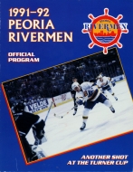 Peoria Rivermen 1991-92 program cover
