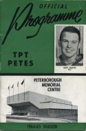 Peterborough Petes 1964-65 program cover