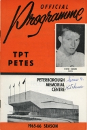 Peterborough Petes 1965-66 program cover