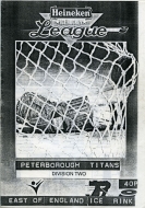 Peterborough Titans 1987-88 program cover