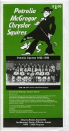 Petrolia Squires 1999-00 program cover