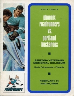 Phoenix Roadrunners 1967-68 program cover