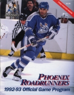 Phoenix Roadrunners 1992-93 program cover
