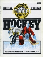 Pinebridge Bucks 1983-84 program cover