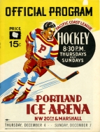 Portland Eagles 1947-48 program cover