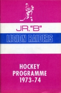 Preston Raiders 1973-74 program cover
