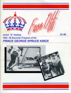 Prince George Spruce Kings 1989-90 program cover