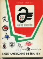 Quebec Aces 1967-68 program cover