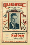Quebec Beavers 1933-34 program cover