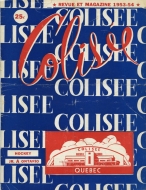 Quebec Frontenacs 1953-54 program cover