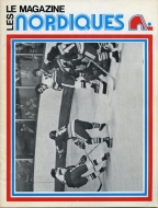 Quebec Nordiques 1974-75 program cover