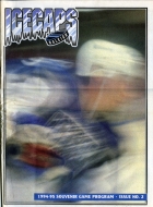 Raleigh Icecaps 1994-95 program cover