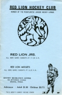 Red Lion Juniors 1975-76 program cover