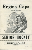 Regina Capitals 1962-63 program cover