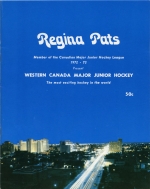 Regina Pats 1972-73 program cover