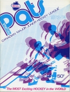 Regina Pats 1973-74 program cover