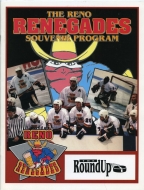 Reno Renegades 1995-96 program cover