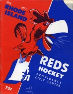 Rhode Island Reds 1976-77 program cover