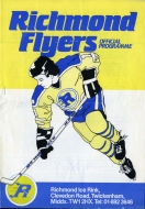 Richmond Flyers 1984-85 program cover
