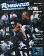Richmond Renegades 1998-99 program cover
